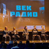 Показ фильма "Век радио" во ВГИКе,  фотограф Елена Волче.